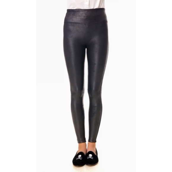 SPANX Pants - Spanx Black Faux Leather Leggings